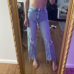 ZARA HIGH WAISTED JEANS